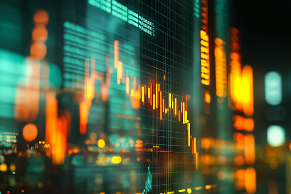 Grafische Darstellung von Finanzwachstum und Investmentcharts